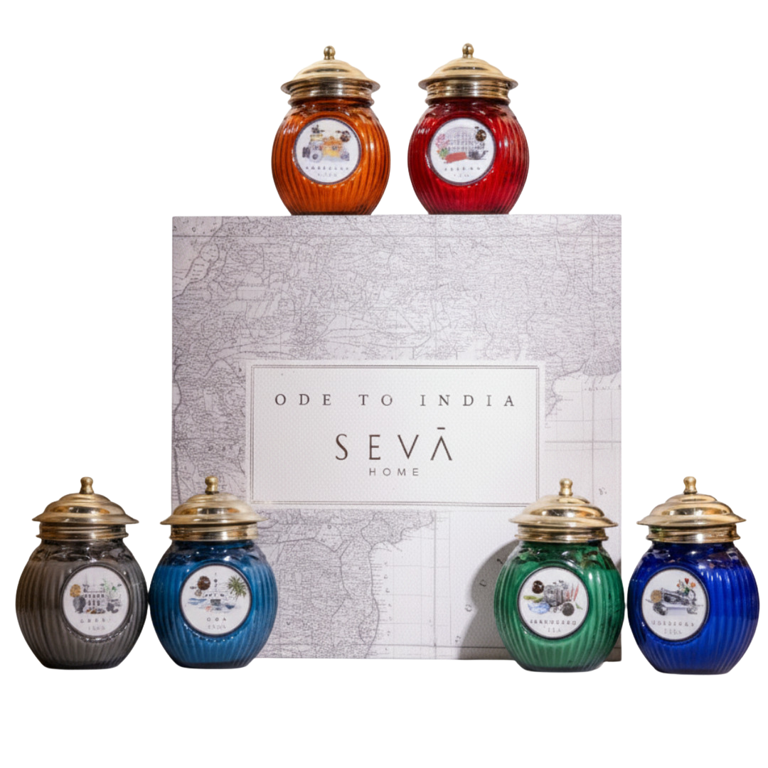 Ode to India Scented Candles Gift Set - 6 Cities