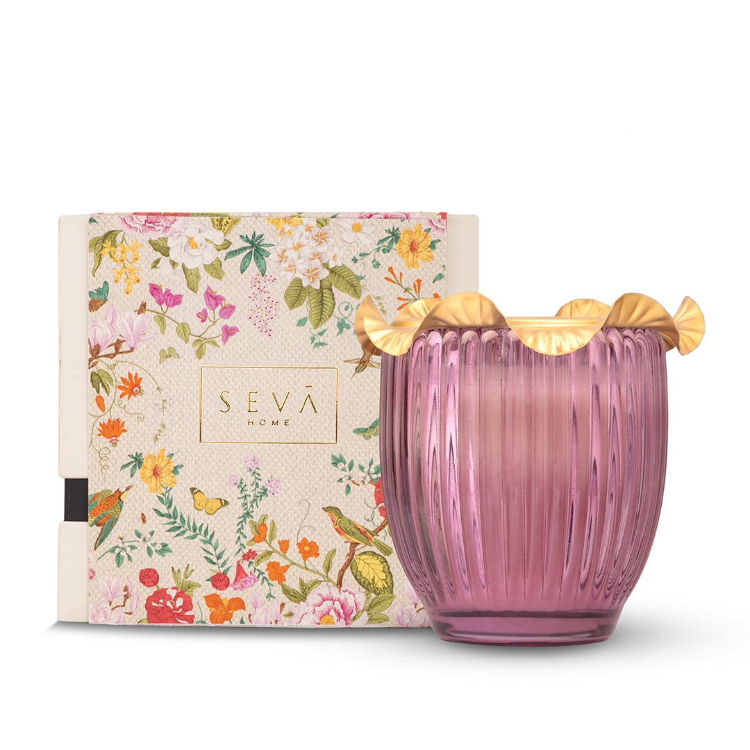 Festive Scented Candle - White Blossom