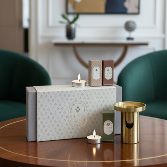 Prana Oil Brass Burner Gift Set