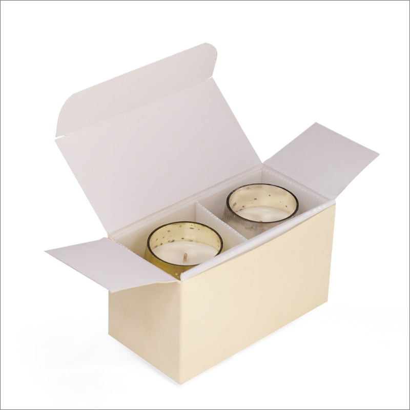 Royal Candle - Set of 2 (Gold + Silver) - Blanc