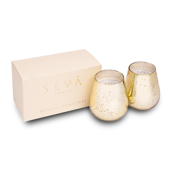 Royal Candle -Set of 2 (Gold) - Blanc