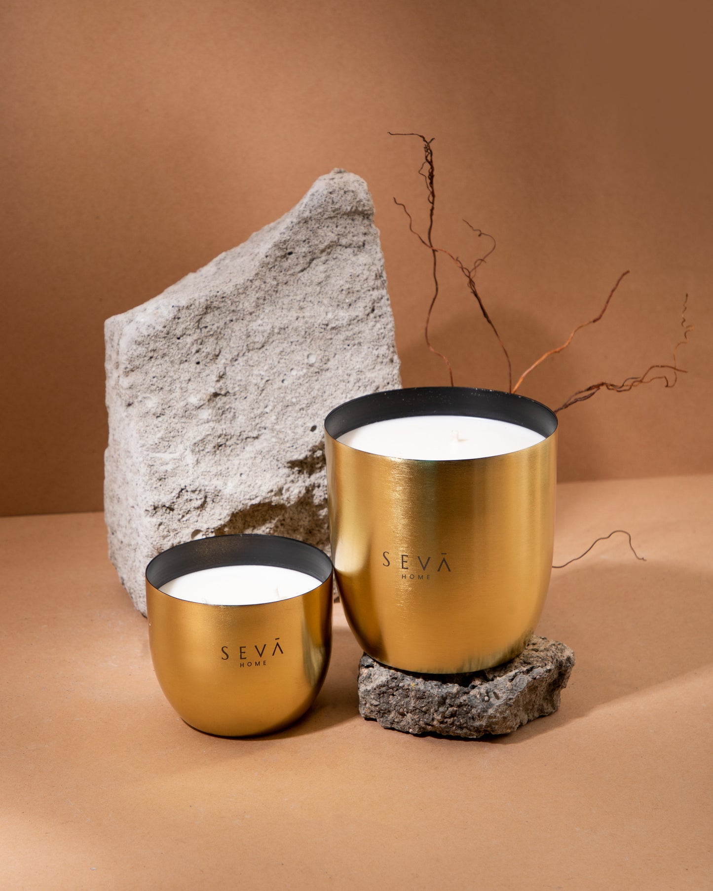 Heirloom Candle -Set Of 2 - Bloom (Gold)
