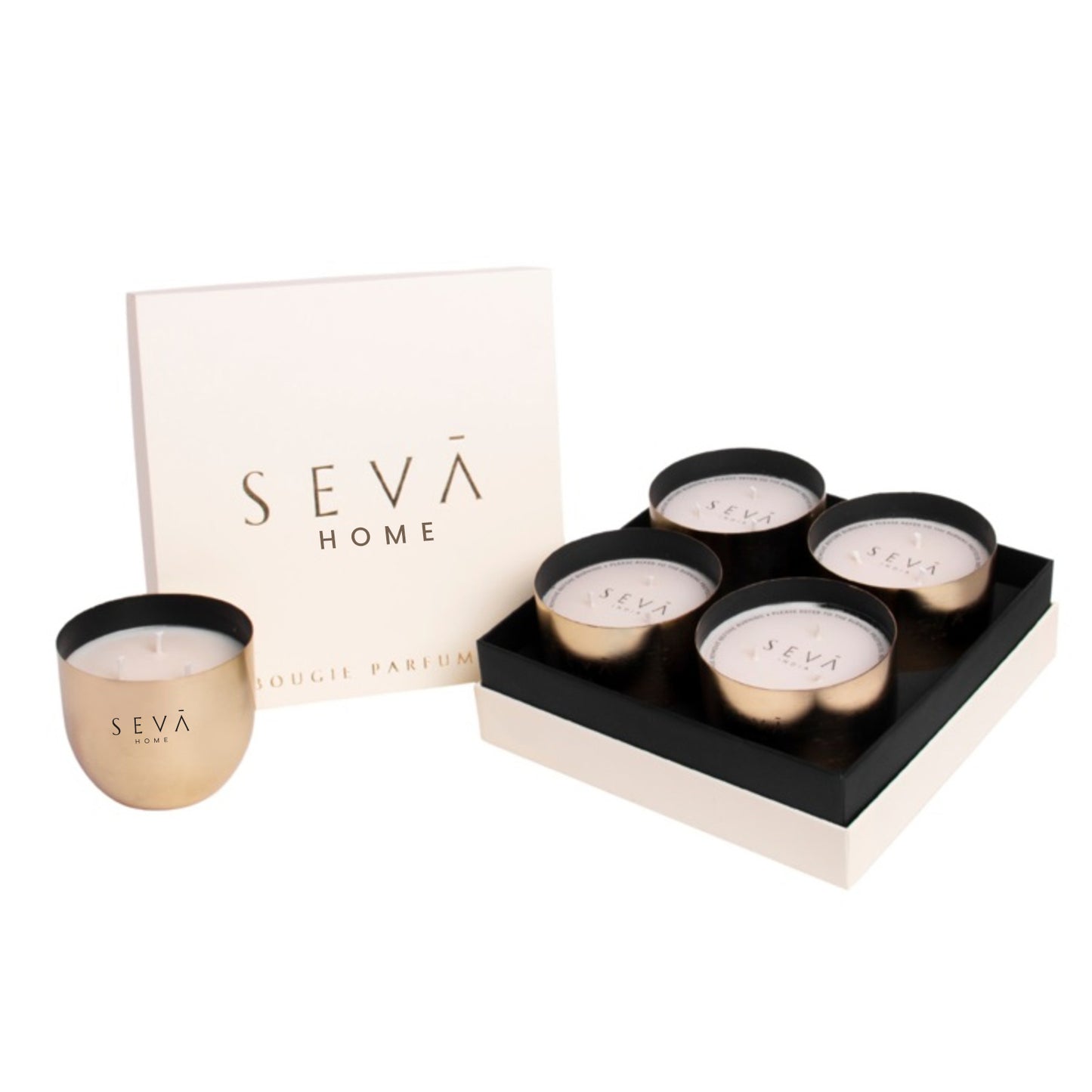 Heirloom Candle - Set Of 4 - Bloom (Gold)