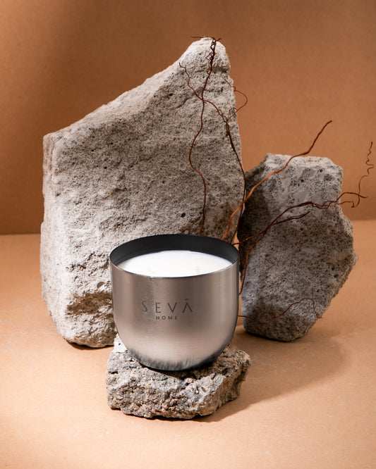 Heirloom Scented Candle - Aqua (Silver) - Classic