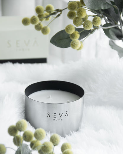 Heirloom Scented Candle - Aqua (Silver) - Classic