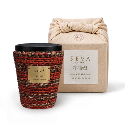 Sari Archival Scented Candles (Red & Brown)