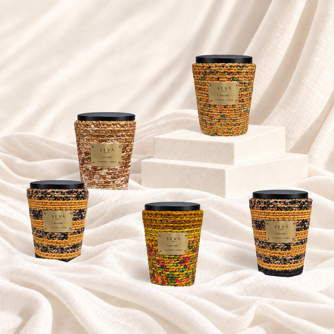 Sari Archival Scented Candles (Yellow & Orange)