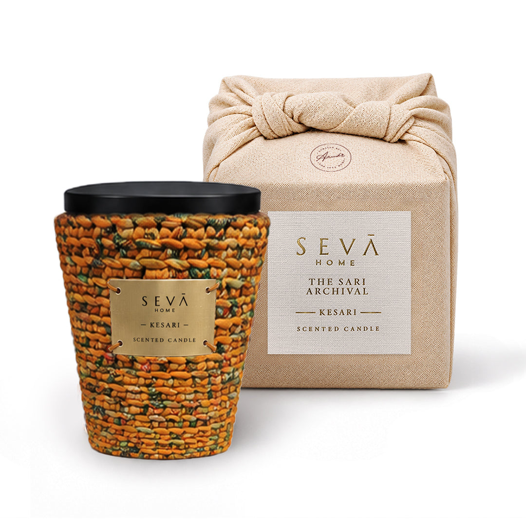 Sari Archival Scented Candles (Yellow & Orange)