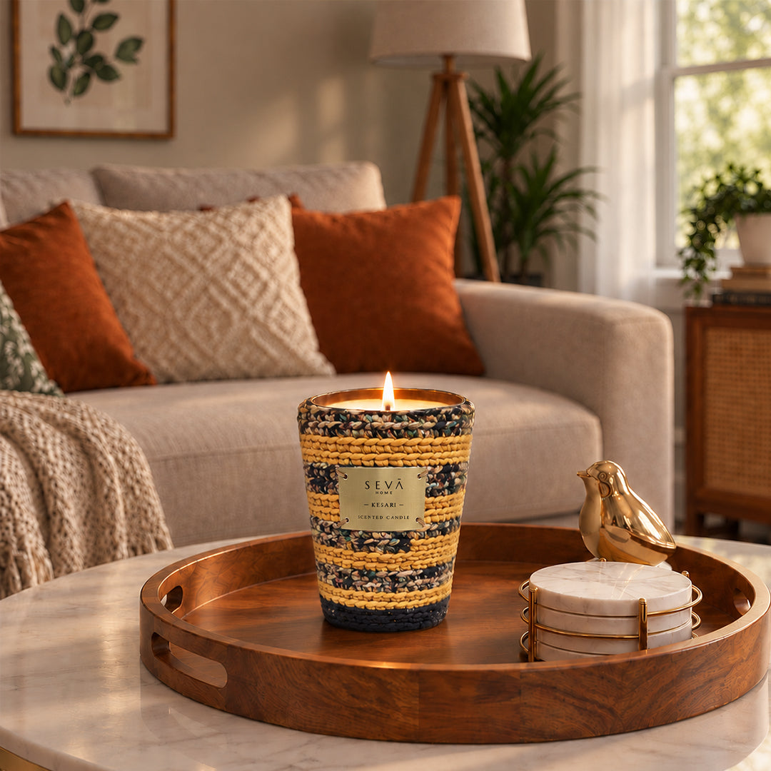 Sari Archival Scented Candles (Yellow & Orange)