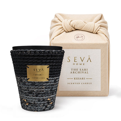 Sari Archival Scented Candles (Black & Grey)