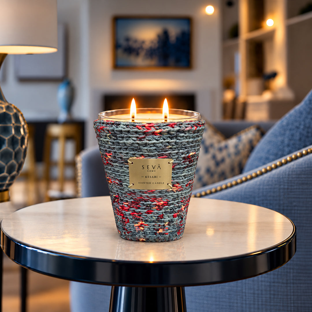 Sari Archival Scented Candles (Black & Grey)