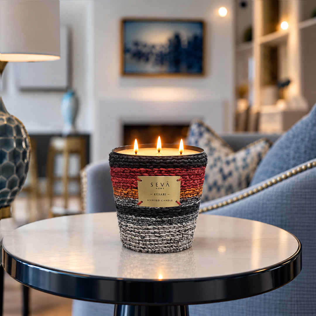 Sari Archival Scented Candles (Black & Grey)