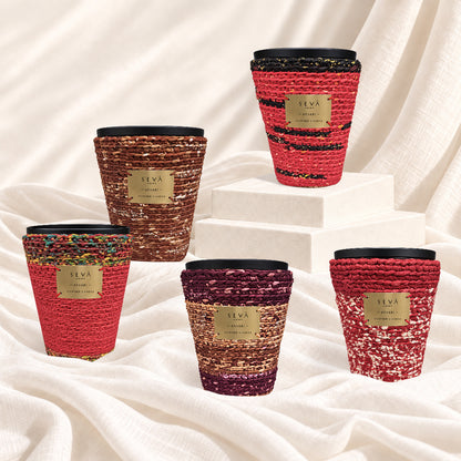 Sari Archival Scented Candles (Red & Brown)
