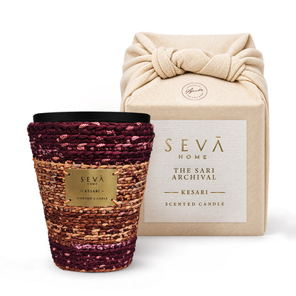 Sari Archival Scented Candles (Red & Brown)