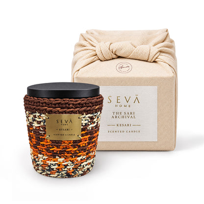 Sari Archival Scented Candles (Red & Brown)