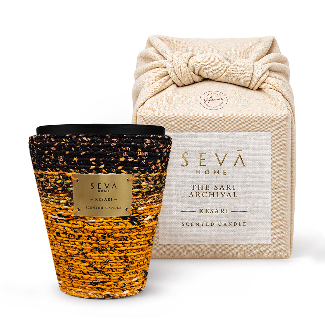 Sari Archival Scented Candles (Yellow & Orange)