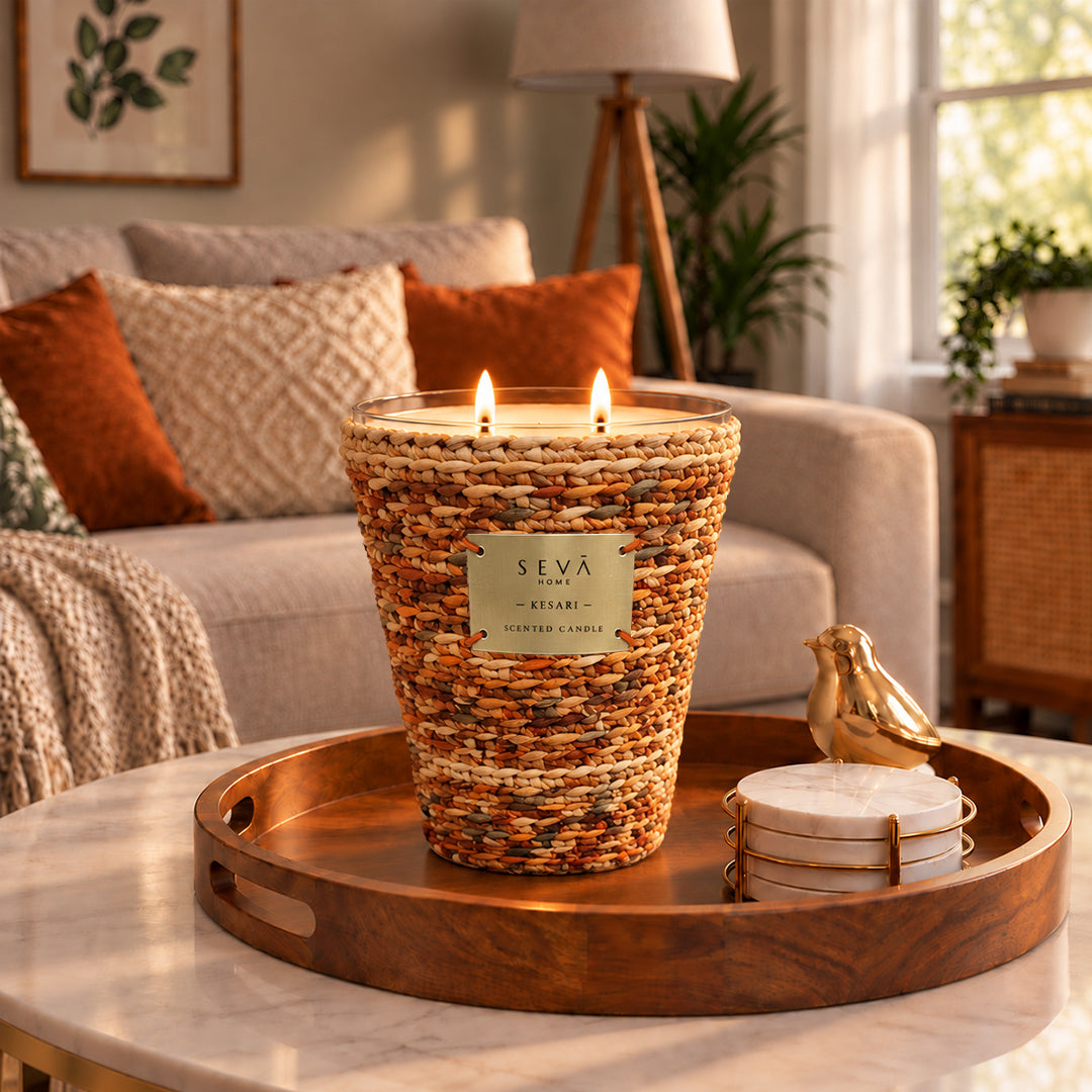 Sari Archival Scented Candles (Yellow & Orange)