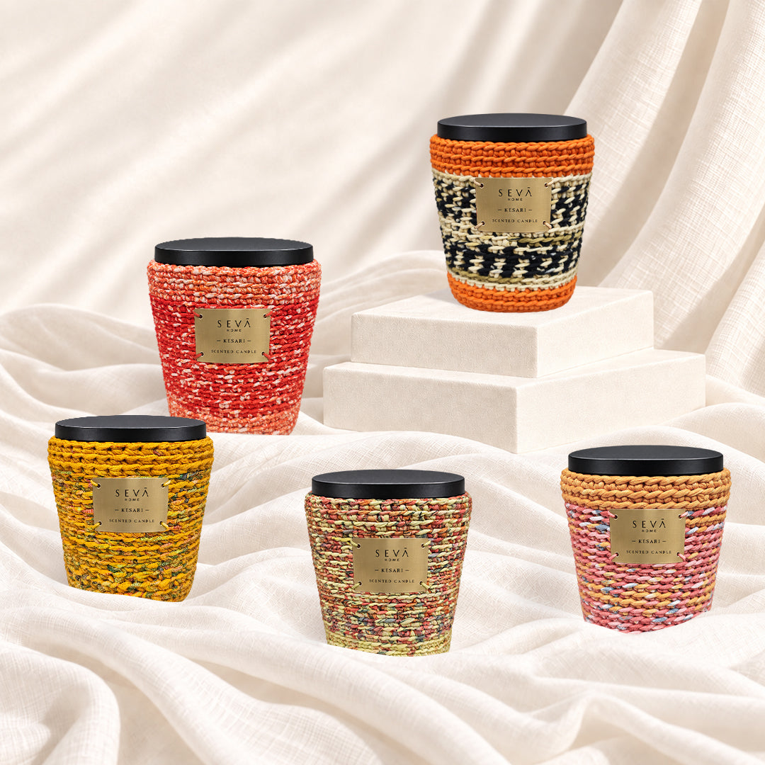 Sari Archival Scented Candles (Yellow & Orange)
