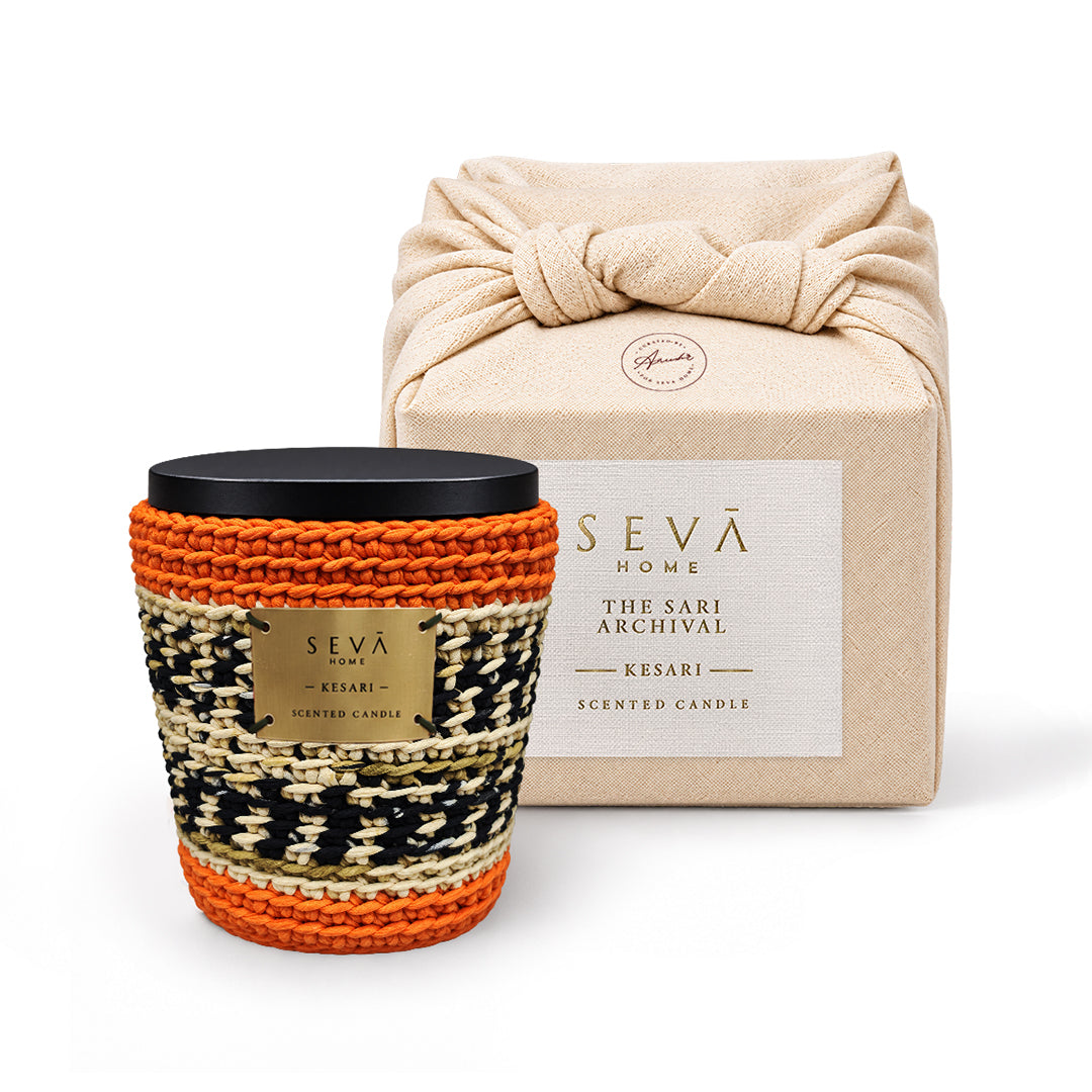 Sari Archival Scented Candles (Yellow & Orange)