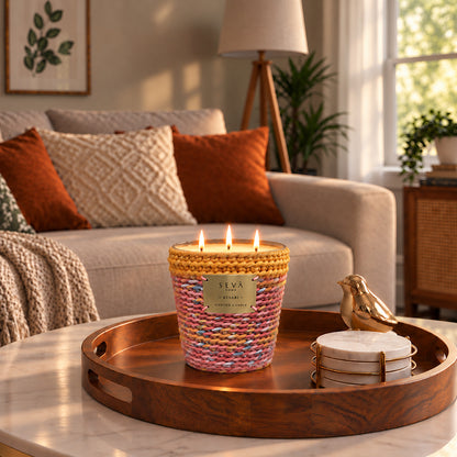 Sari Archival Scented Candles (Yellow & Orange)