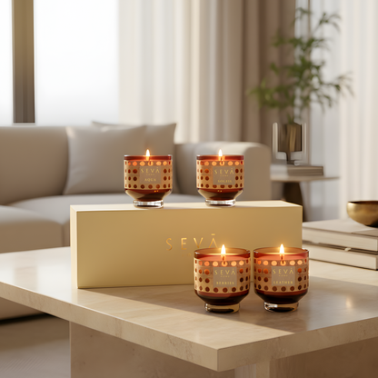 Sacred Spaces Scented Candle - Set of 4