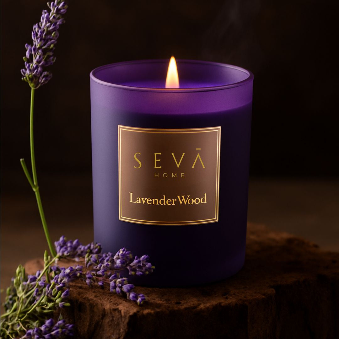Signature Scented Candle - Lavender Wood - Classic