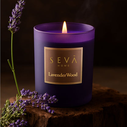 Signature Scented Candle - Lavender Wood - Classic