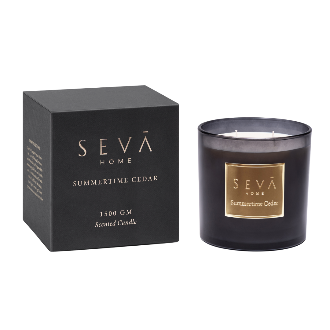 Signature Scented Candle - Summertime Cedar - Grande