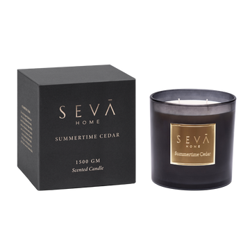 Signature Scented Candle - Summertime Cedar - Grande