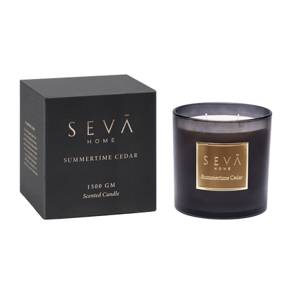 Signature Scented Candle - Summertime Cedar - Grande