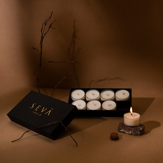 Tea Lights - Blanc (Set of 8)