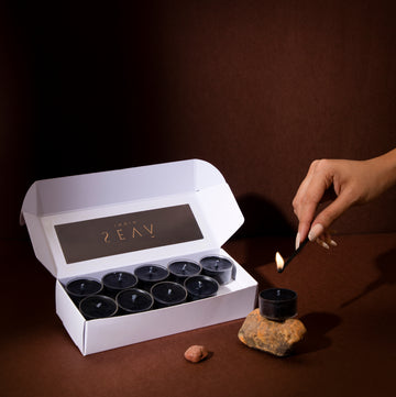 Tea Lights - Noir (Set of 20)
