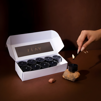 Tea Lights - Leather (Set of 20)