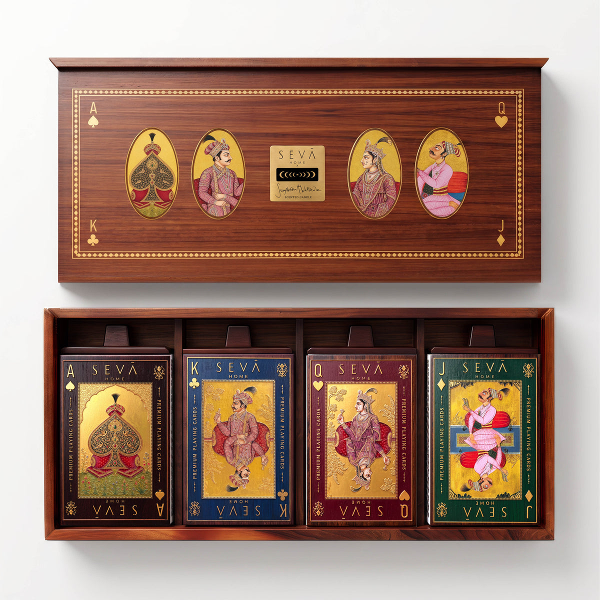 Seva Home x Suryakant Lokhande The Playing Cards Edit – Set of 4