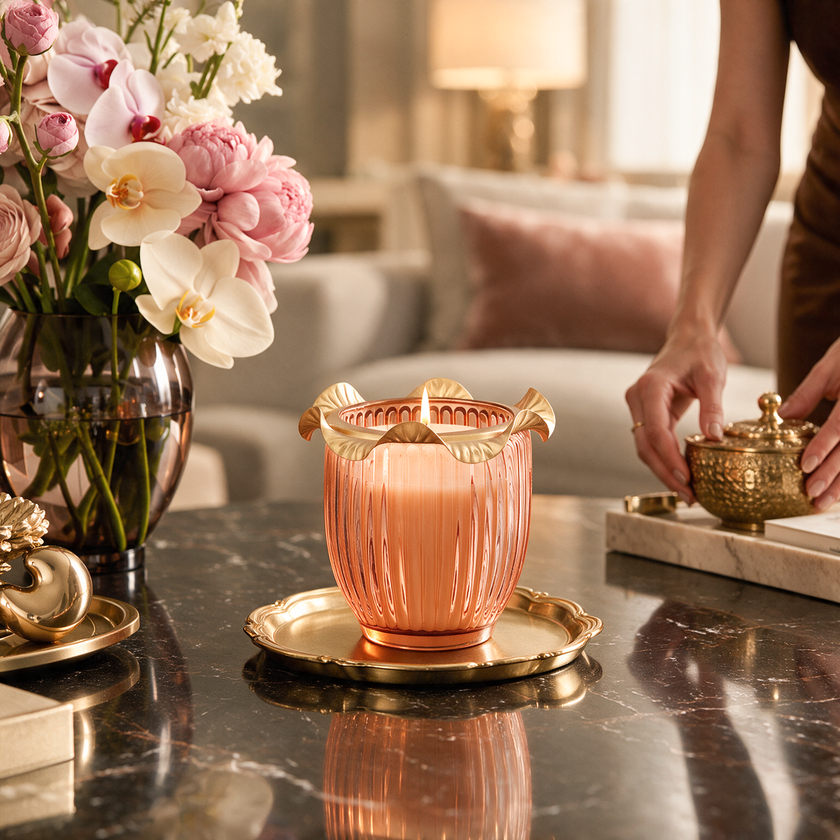 Festive Scented Candle- Mandarin