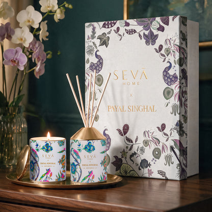 Seva X PS Gift Set Candle + Diffuser Patchouli