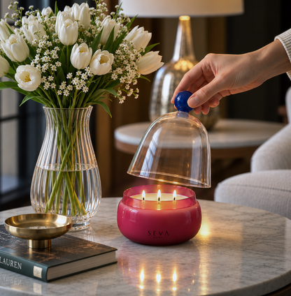 Cloche Scented Candle - White Blossom